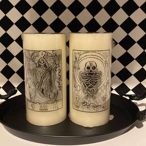 Gothic print battery operated candles